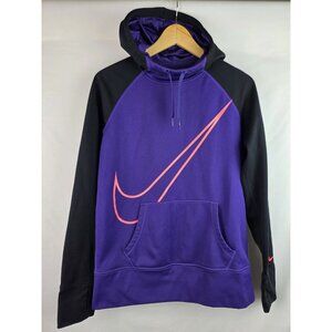Nike Women's Hoodie Sweatshirt Size Medium Purple Therma-Fit Thumbholes Shirt